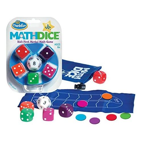  [아마존베스트]ThinkFun Math Dice Junior Game for Boys and Girls Age 6 and Up - Teachers Favorite and Toy of the Year Nominee