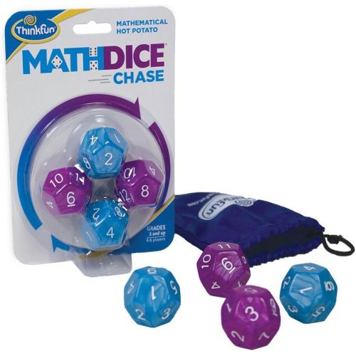  [아마존베스트]ThinkFun Math Dice Chase - The Fun Game of Mathematical Hot Potato, Invented by a Math Teacher