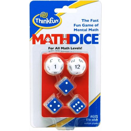  [아마존베스트]ThinkFun Math Dice Fun Game that Teaches Mental Math Skills to Kids Age 8 and Up