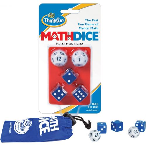  [아마존베스트]ThinkFun Math Dice Fun Game that Teaches Mental Math Skills to Kids Age 8 and Up