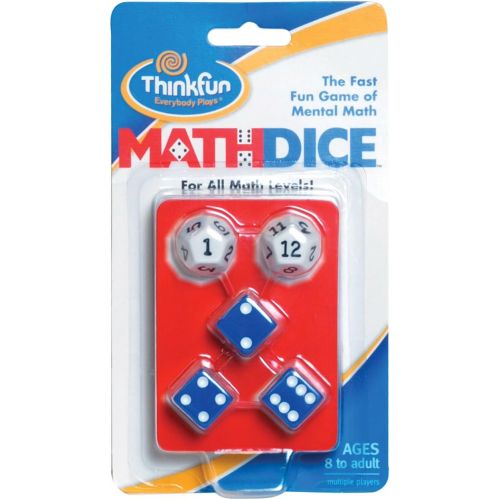  [아마존베스트]ThinkFun Math Dice Fun Game that Teaches Mental Math Skills to Kids Age 8 and Up