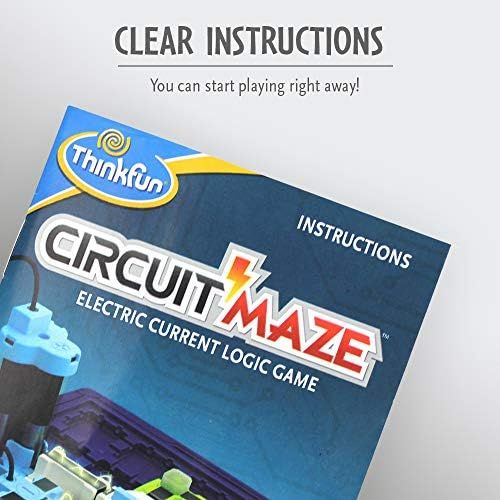  [아마존베스트]ThinkFun Circuit Maze Electric Current Logic Game and STEM Toy for Boys and Girls Age 8 and Up - Toy of the Year Finalist, Teaches Players about Circuitry through Fun Gameplay