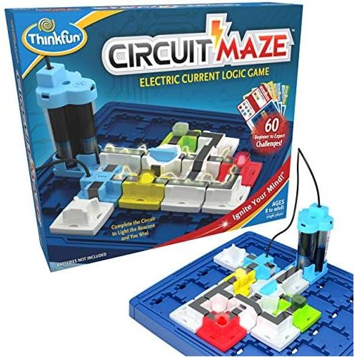  [아마존베스트]ThinkFun Circuit Maze Electric Current Logic Game and STEM Toy for Boys and Girls Age 8 and Up - Toy of the Year Finalist, Teaches Players about Circuitry through Fun Gameplay