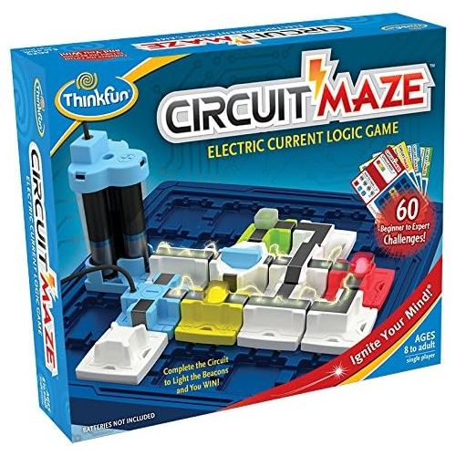  [아마존베스트]ThinkFun Circuit Maze Electric Current Logic Game and STEM Toy for Boys and Girls Age 8 and Up - Toy of the Year Finalist, Teaches Players about Circuitry through Fun Gameplay