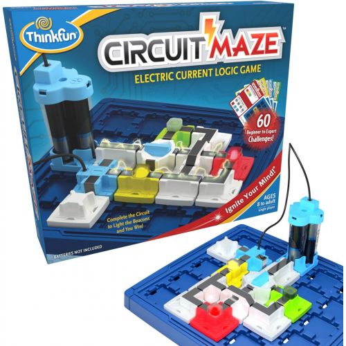  [아마존베스트]ThinkFun Circuit Maze Electric Current Logic Game and STEM Toy for Boys and Girls Age 8 and Up - Toy of the Year Finalist, Teaches Players about Circuitry through Fun Gameplay