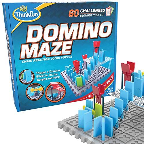  ThinkFun Domino Maze STEM Toy and Logic Game for Boys and Girls Age 8 and Up - Combines the Fun of Dominos With the Challenge of a Puzzle