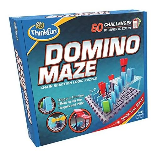  ThinkFun Domino Maze STEM Toy and Logic Game for Boys and Girls Age 8 and Up - Combines the Fun of Dominos With the Challenge of a Puzzle