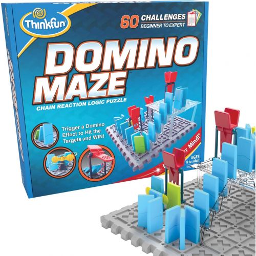  ThinkFun Domino Maze STEM Toy and Logic Game for Boys and Girls Age 8 and Up - Combines the Fun of Dominos With the Challenge of a Puzzle