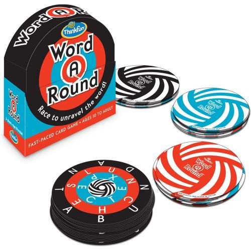  ThinkFun Word A Round Game - Award Winning Fun Card Game for Age 10 and Up Where You Race to Unravel The Word & Swish - A Fun Transparent Card Game and Toy of The Year Nominee for