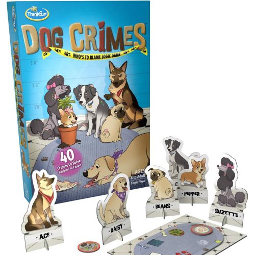  ThinkFun Dog Crimes Logic Game and Brainteaser for Boys and Girls Age 8 and Up & Rush Hour Traffic Jam Brain Game and STEM Toy for Boys and Girls Age 8 and Up