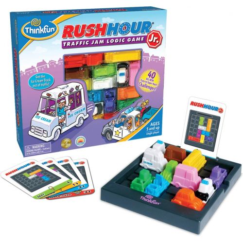  ThinkFun Rush Hour Junior Traffic Jam Logic Game and STEM Toy for Boys and Girls Age 5 and Up & Zingo Bingo Award Winning Preschool Game for Pre-Readers and Early Readers Age 4 and