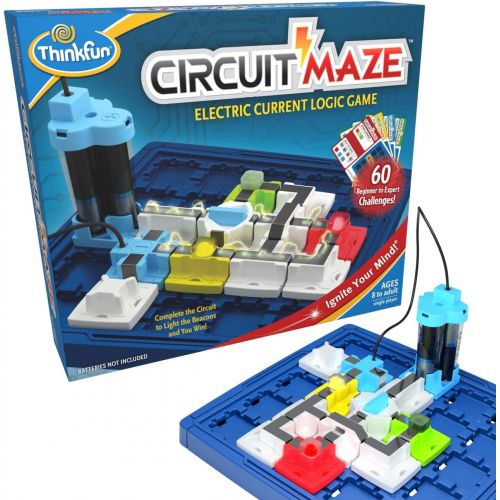  ThinkFun Circuit Maze Electric Current Brain Game and STEM Toy for Boys and Girls Age 8 and Up - Toy of the Year Finalist, Teaches Players about Circuitry through Fun Gameplay