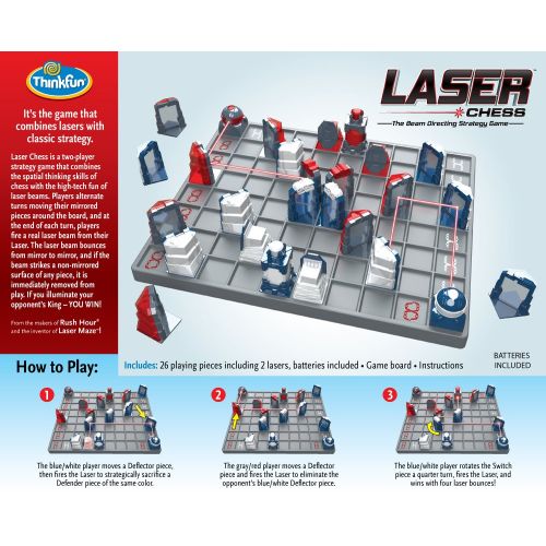  Think Fun ThinkFun Laser Chess Two Player Strategy Game and STEM Toy for Boys and Girls Age 8 and Up - MENSA Award Winner