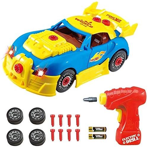  [아마존베스트]Think Gizmos Take Apart Toy Racing Car - Construction Toy Kit for Boys and Girls Aged 3 4 5 6 7 8 - Build Your Own Car Kit Updated Version 3 Exclusive to