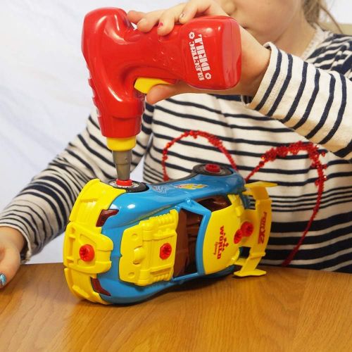  [아마존베스트]Think Gizmos Take Apart Toy Racing Car - Construction Toy Kit for Boys and Girls Aged 3 4 5 6 7 8 - Build Your Own Car Kit Updated Version 3 Exclusive to