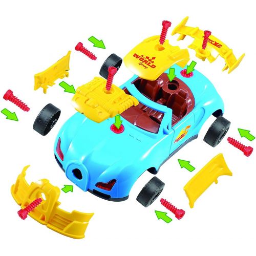  [아마존베스트]Think Gizmos Take Apart Toy Racing Car - Construction Toy Kit for Boys and Girls Aged 3 4 5 6 7 8 - Build Your Own Car Kit Updated Version 3 Exclusive to