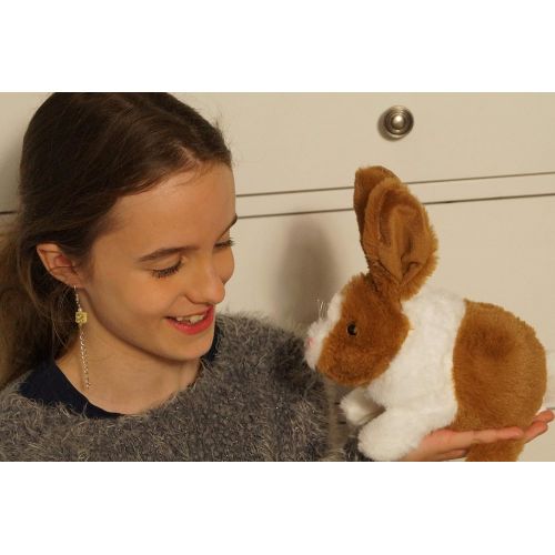 [아마존베스트]Think Gizmos Interactive Electronic Pet Rabbit Toy for Boys & Girls Aged 3 4 5 6 7 8  Electronic Pet Toy Rabbit with Sounds & Movement  Life Like Play Animal Toy  TG813