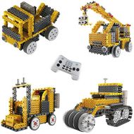 Think Gizmos Build Your Own Robot Toys for Kids  Ingenious Machines Remote Control Robot Building Kit … (Crane, Forklift, Bulldozer & Truck)