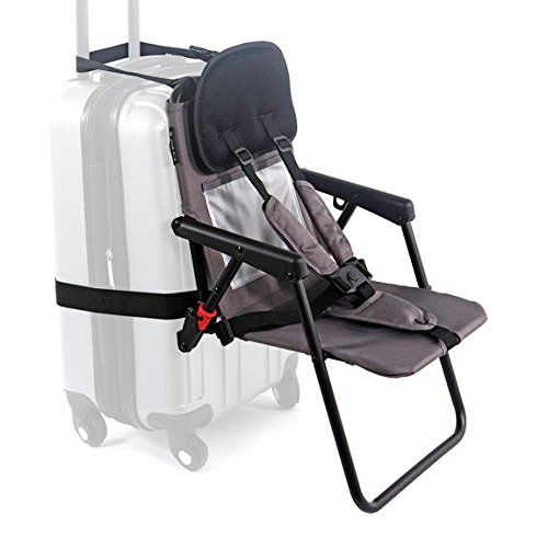  Think King SitAlong Toddler Luggage Seat, Gray