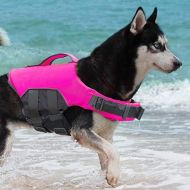 ThinkPet Dog Life Jacket, Reflective Lifesaver with Rescue Handle, Adjustable Floating Vest,High Buoyancy Aid Dog Saver