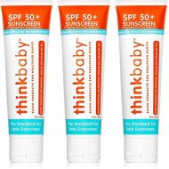 [아마존베스트]Thinkbaby Safe Sunscreen SPF 50+ (3 Ounce) (3 Pack)