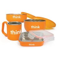 [아마존베스트]Thinkbaby Complete BPA Free Feeding Set (Orange)
