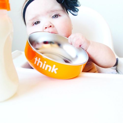  [아마존베스트]Thinkbaby Complete BPA Free Feeding Set (Orange)