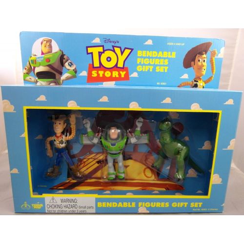  Thinkway Toys 1996 Toy Story Bendable Figures Gift Set