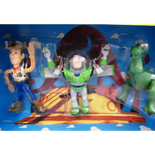  Thinkway Toys 1996 Toy Story Bendable Figures Gift Set