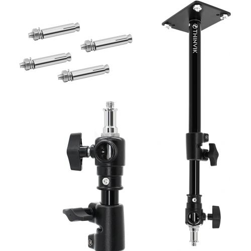  [아마존베스트]Thinvik Photography Camera Lighting Wall Mount Boom Arm Light Stand Extended 14-22/35-55cm with 1/4 & 3/8 Adapter for Vertical Horizontal Mounting - Aluminum Alloy Skeleton