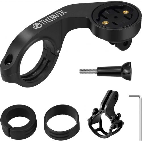  Thinvik Bike Computer Mount Bicycle Out Front Mount for Garmin Edge 1030 1000 830 820 810 800 530 520 Plus 520 510 500 200 25 Touring and Touring Plus Compatible with 31.8mm 25.4mm