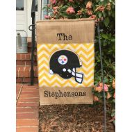 Thirdbirdboutique Personalized Pittsburgh Steelers Garden Flag