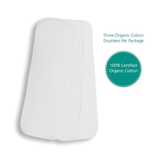  Thirsties Reusable Organic Cotton Cloth Diaper Doubler, Small (3 Pack)