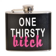 [아마존베스트]Thirsty Rhino One Thirsty Bitch 5 oz. Stainless Steel Flask