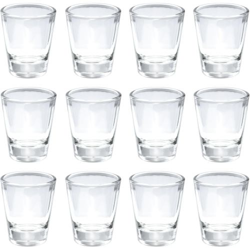  [아마존베스트]Thirsty Rhino Karan, Round 1.5 oz Shot Glass with Heavy Base, Clear Glass