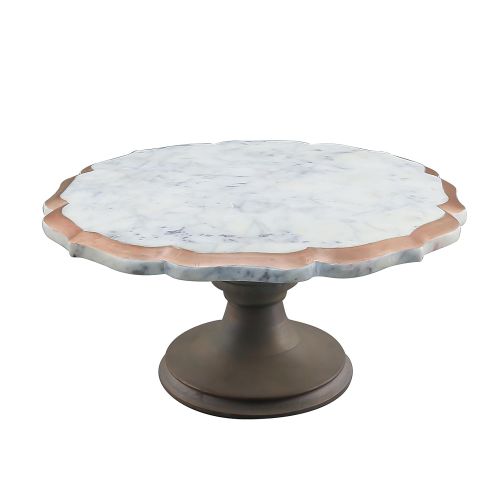  Thirstystone NMPTV126 Marble And Wood Pastry Stand One Size Brown