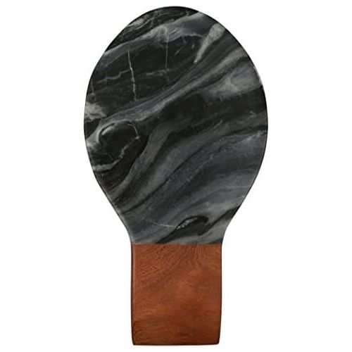  Thirstystone Spoon Rest, Gray Marble Acacia Wood