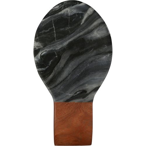  Thirstystone Spoon Rest, Gray Marble Acacia Wood