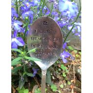 /ThirtySixDesign Hand Stamped Silver Garden Spoons, Garden Spoons, Garden Markers, Herb Garden Markers, Christmas Gift, Hostess Gift, Gift for the Gardener