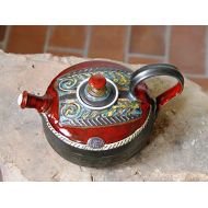This vessel is an unique piece of art. It is whee Ceramic Teapot - Handmade Pottery Tea Kettle - Clay Tea Pot - Artistic and Functional Pottery - Clay Art - Earthenware Teapot - Pottery Gift: Kitchen & Dining