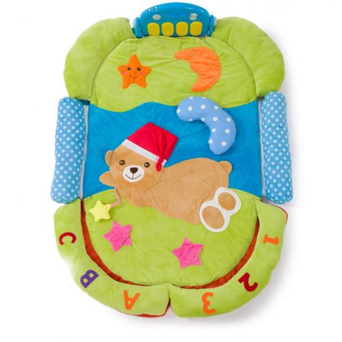 Thole Baby Activity Mat Gym Musical Pedal Piano Mat Toys Boy and Girl Newborn Gift Lay and Play Sit with Microphone Remote Control