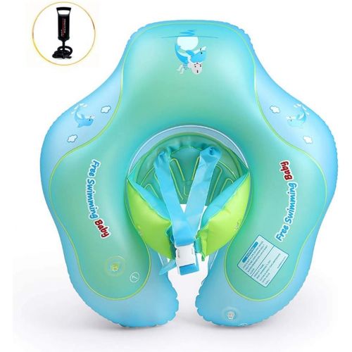  Thole Swimming Baby Inflatable Float Ring Children Waist Float Ring with Hand Pump Suitable for 0-4 Years Old