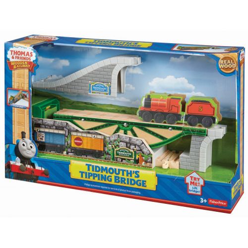  Thomas+%26+Friends Fisher-Price Thomas & Friends Wooden Railway, Tipping Tidmouth Bridge