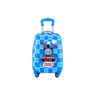 Childrens Suitcase Childrens Trolley Case Luggage Cute Cartoon Four Wheel Tow Suitcase 18 Inch Blue Thomas