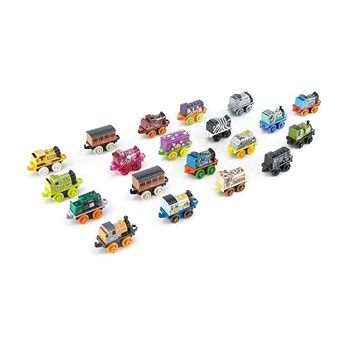  Thomas & Friends MINIS Toy Train 20 Pack for Kids Miniature Engines & Railway Vehicles for Preschool Pretend Play (Amazon Exclusive)