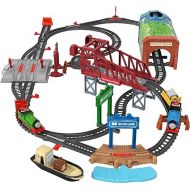 Thomas & Friends Toy Train Set Talking Thomas and Percy Motorized Engines with Track for Preschool Kids Ages 3+ Years