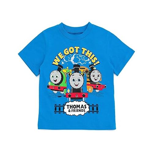  Thomas & Friends Tank Engine Graphic T-Shirt and Shorts Outfit Set Infant to Big Kid