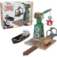 Thomas & Friends Wooden Railway Toy Train Set Brendam Docks Wood Playset with Cranky The Crane for Preschool Kids Ages 3+ Years (Amazon Exclusive)