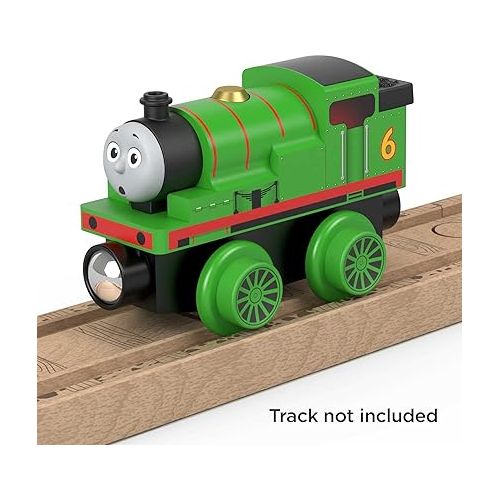  Thomas & Friends Wooden Railway Toy Train Percy Push-Along Wood Engine for Toddlers & Preschool Kids Ages 2+ Years (Amazon Exclusive)