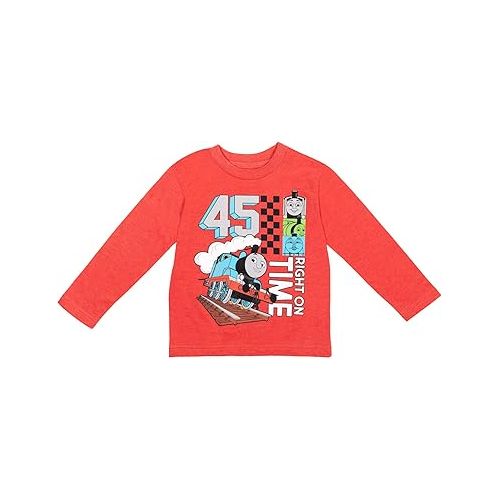  Thomas & Friends Tank Engine Boys 2 Pack Long Sleeve Graphic T-Shirt Raglan